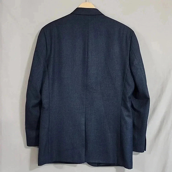 Men's Chaps SportsCoat, Tweed, Blue, Size 42R, Pre-Owned - Picture 6 of 14